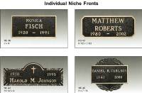 Niche Plates for Individuals 